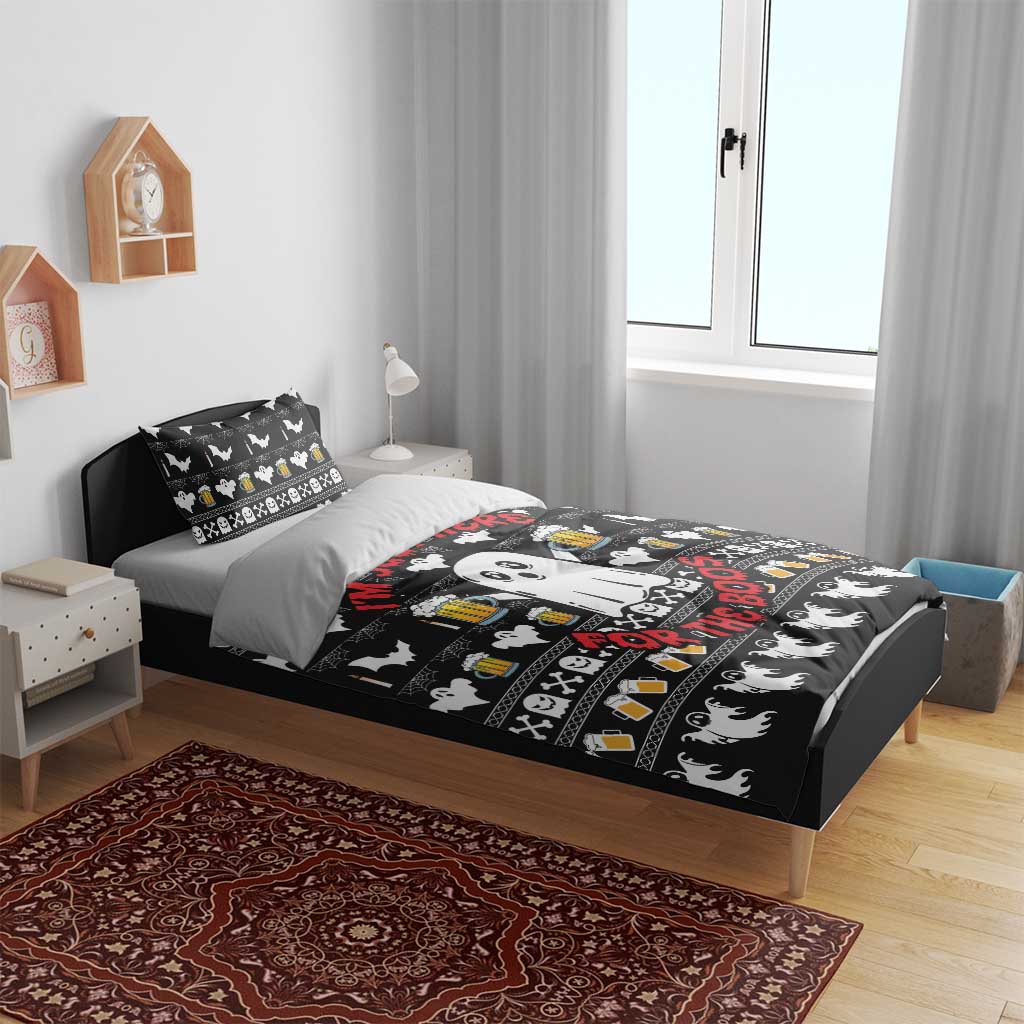 Christmas Boo Beer Bedding Set I'm Just Here For The Boos - Wonder Print Shop