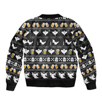 Christmas Boo Beer Bomber Jacket I'm Just Here For The Boos - Wonder Print Shop