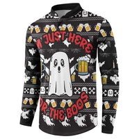 Christmas Boo Beer Button Sweatshirt I'm Just Here For The Boos - Wonder Print Shop