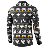 Christmas Boo Beer Button Sweatshirt I'm Just Here For The Boos - Wonder Print Shop