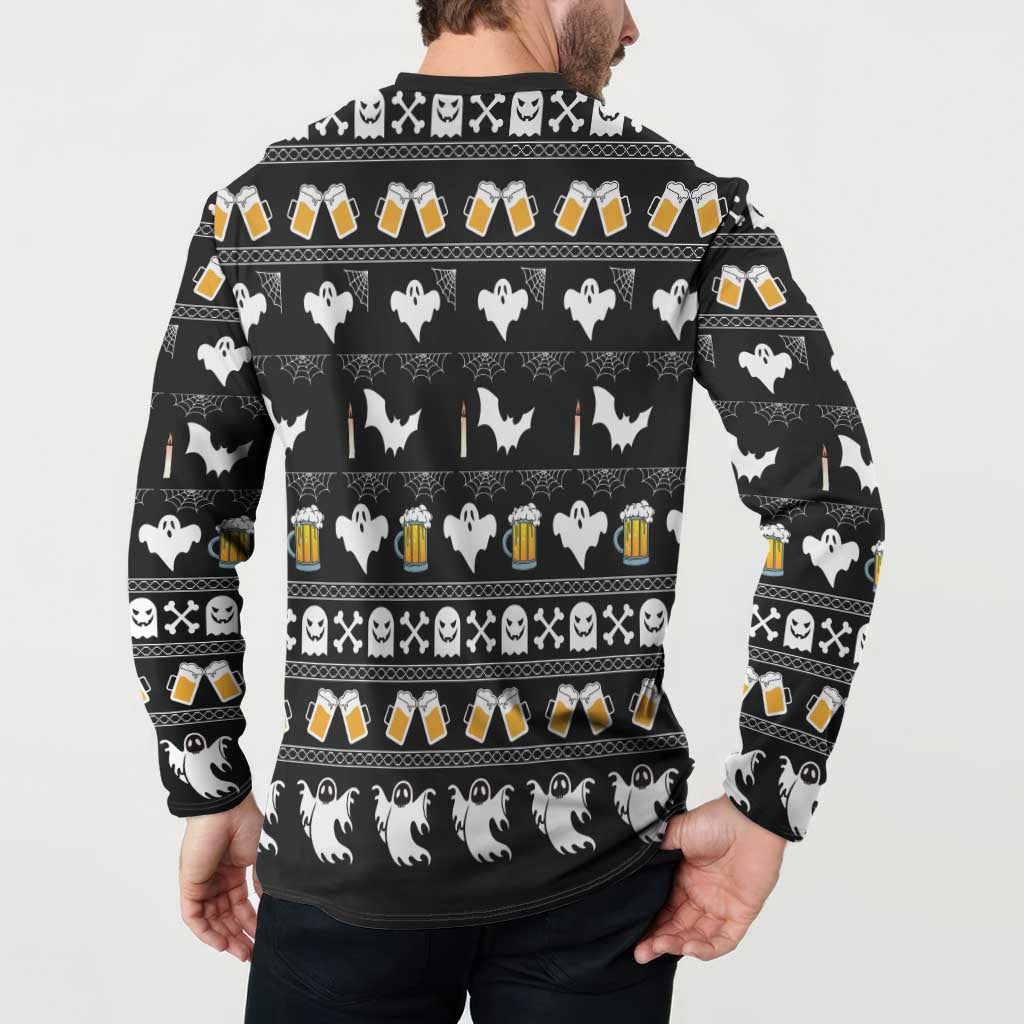 Christmas Boo Beer Button Sweatshirt I'm Just Here For The Boos - Wonder Print Shop