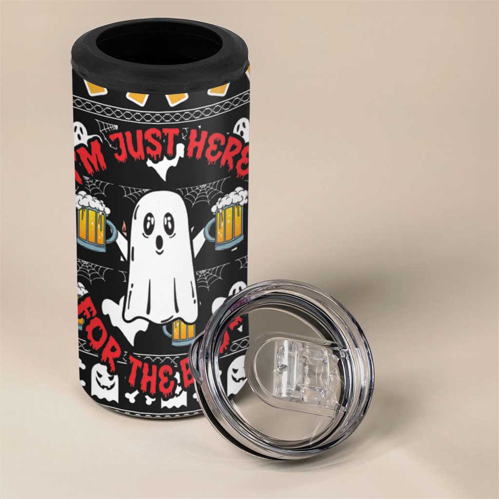 Christmas Boo Beer 4 in 1 Can Cooler Tumbler I'm Just Here For The Boos - Wonder Print Shop