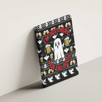 Christmas Boo Beer Canvas Wall Art I'm Just Here For The Boos - Wonder Print Shop