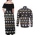 Christmas Boo Beer Couples Matching Off Shoulder Maxi Dress and Long Sleeve Button Shirt I'm Just Here For The Boos - Wonder Print Shop
