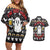 Christmas Boo Beer Couples Matching Off Shoulder Short Dress and Hawaiian Shirt I'm Just Here For The Boos - Wonder Print Shop
