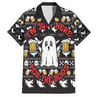Christmas Boo Beer Family Matching Long Sleeve Bodycon Dress and Hawaiian Shirt I'm Just Here For The Boos - Wonder Print Shop