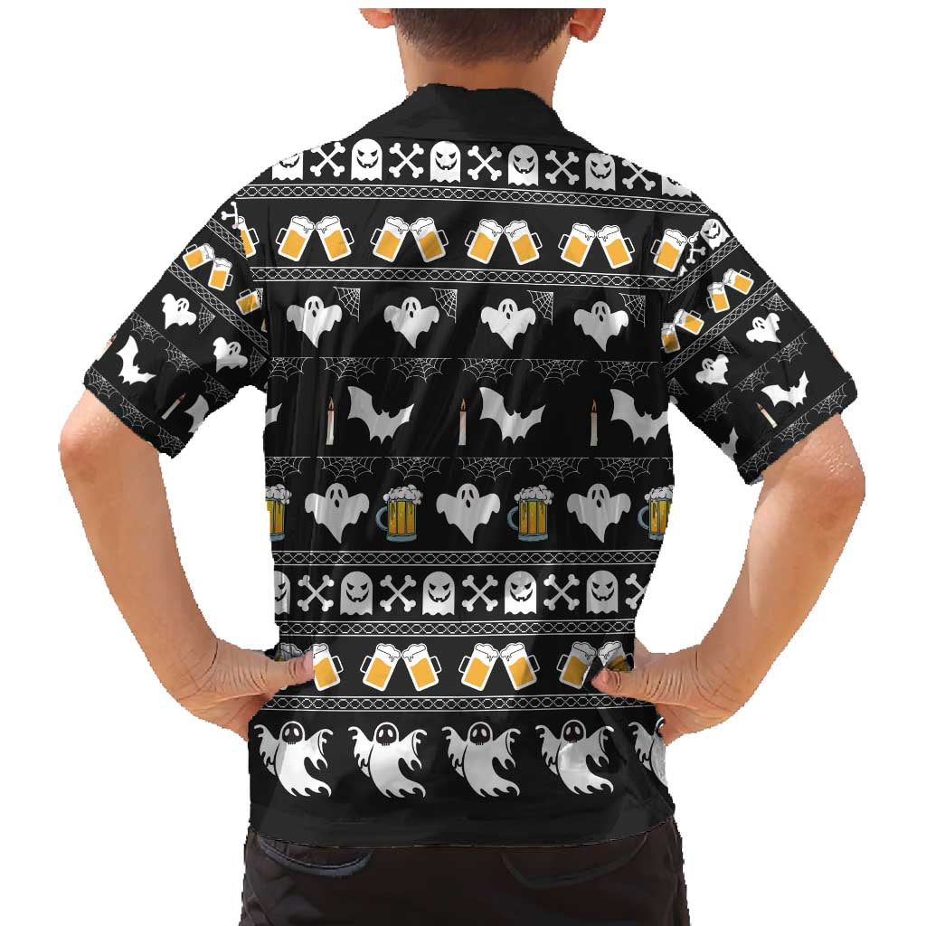 Christmas Boo Beer Family Matching Mermaid Dress and Hawaiian Shirt I'm Just Here For The Boos - Wonder Print Shop