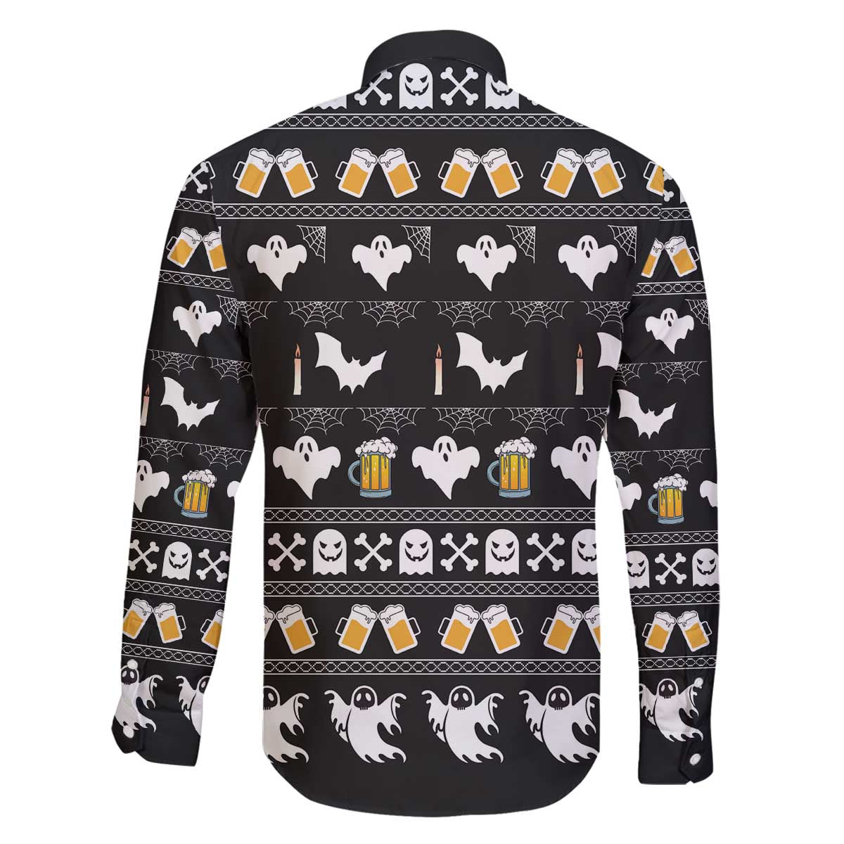 Christmas Boo Beer Family Matching Off The Shoulder Long Sleeve Dress and Hawaiian Shirt I'm Just Here For The Boos - Wonder Print Shop