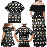 Christmas Boo Beer Family Matching Off Shoulder Maxi Dress and Hawaiian Shirt I'm Just Here For The Boos - Wonder Print Shop