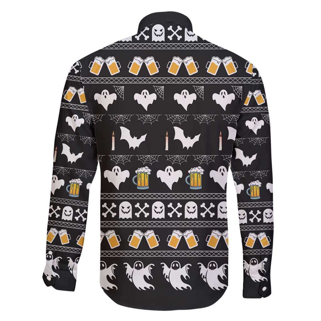 Christmas Boo Beer Family Matching Short Sleeve Bodycon Dress and Hawaiian Shirt I'm Just Here For The Boos - Wonder Print Shop