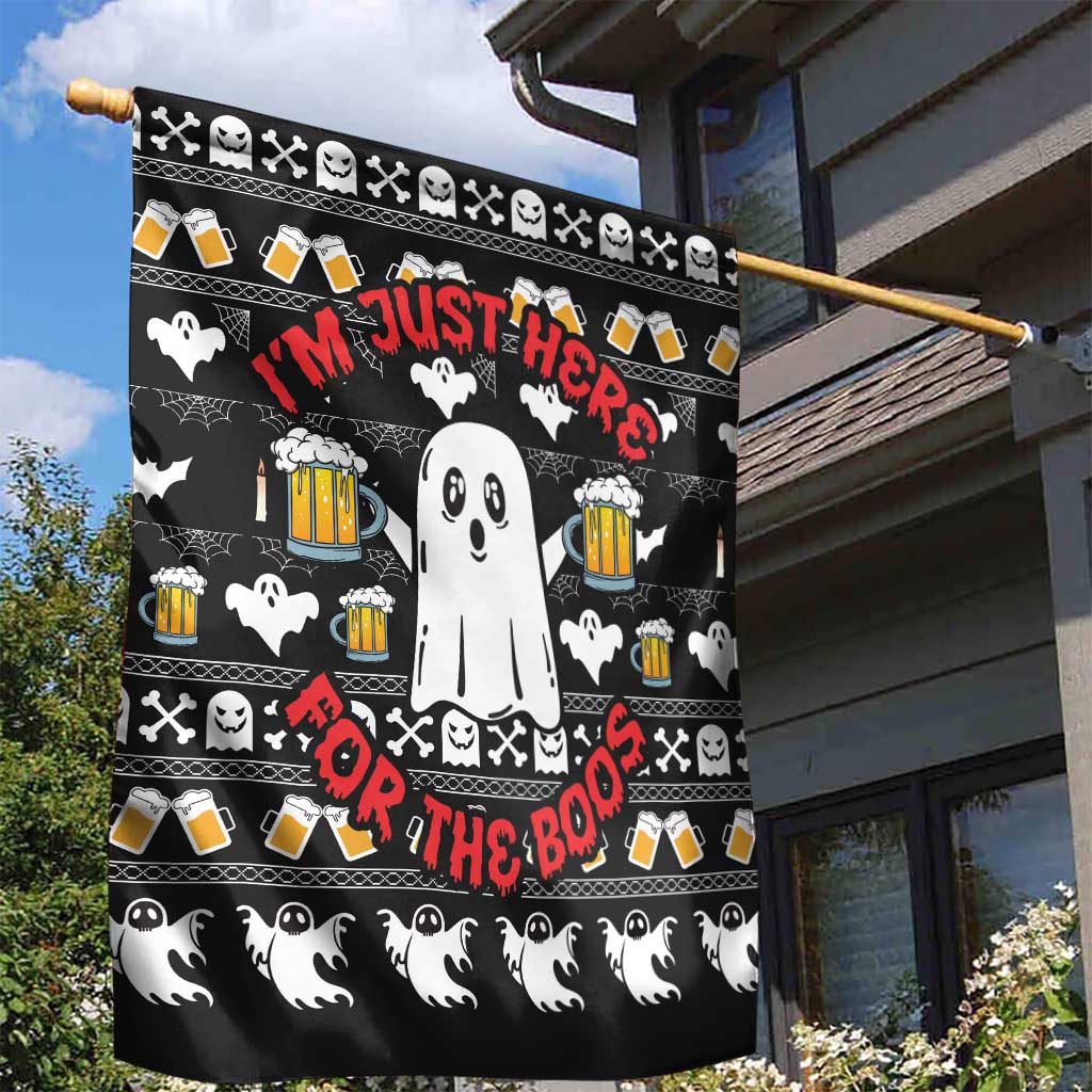 Christmas Boo Beer Garden Flag I'm Just Here For The Boos - Wonder Print Shop