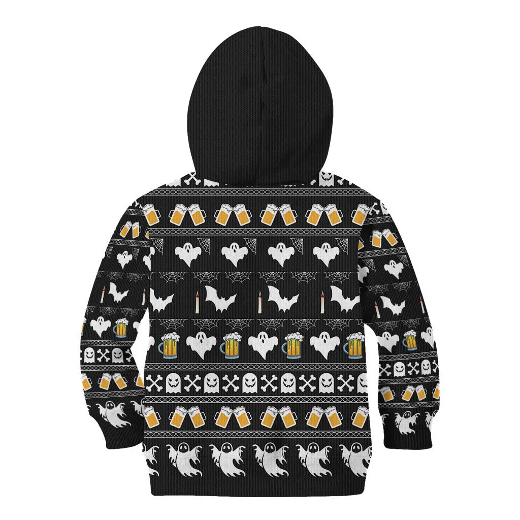Christmas Boo Beer Kid Hoodie I'm Just Here For The Boos - Wonder Print Shop