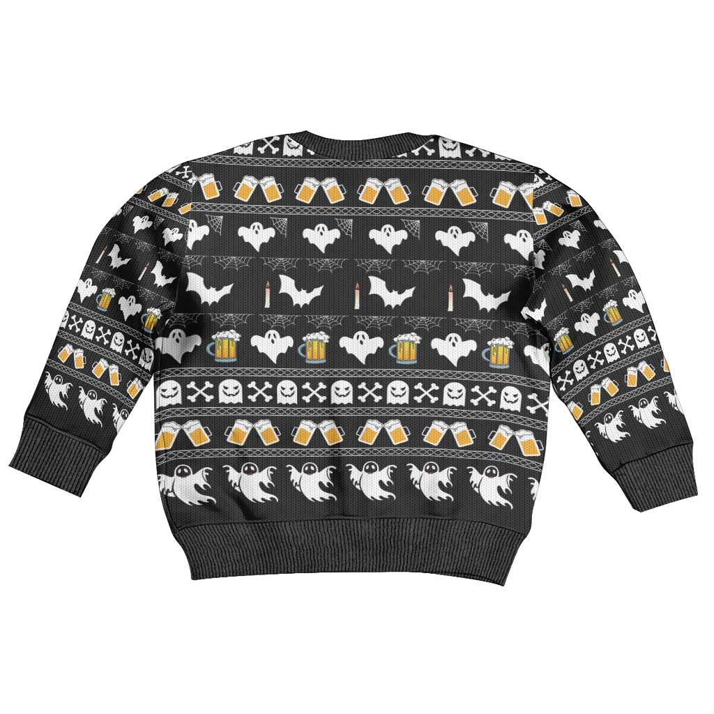 Christmas Boo Beer Kid Ugly Christmas Sweater I'm Just Here For The Boos - Wonder Print Shop