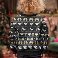 Christmas Boo Beer Kid Ugly Christmas Sweater I'm Just Here For The Boos - Wonder Print Shop