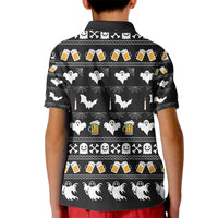 Christmas Boo Beer Kid Polo Shirt I'm Just Here For The Boos - Wonder Print Shop