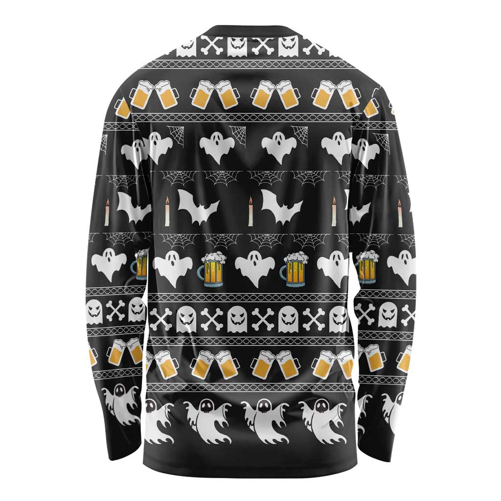 Christmas Boo Beer Long Sleeve Shirt I'm Just Here For The Boos - Wonder Print Shop