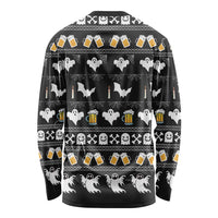 Christmas Boo Beer Long Sleeve Shirt I'm Just Here For The Boos - Wonder Print Shop