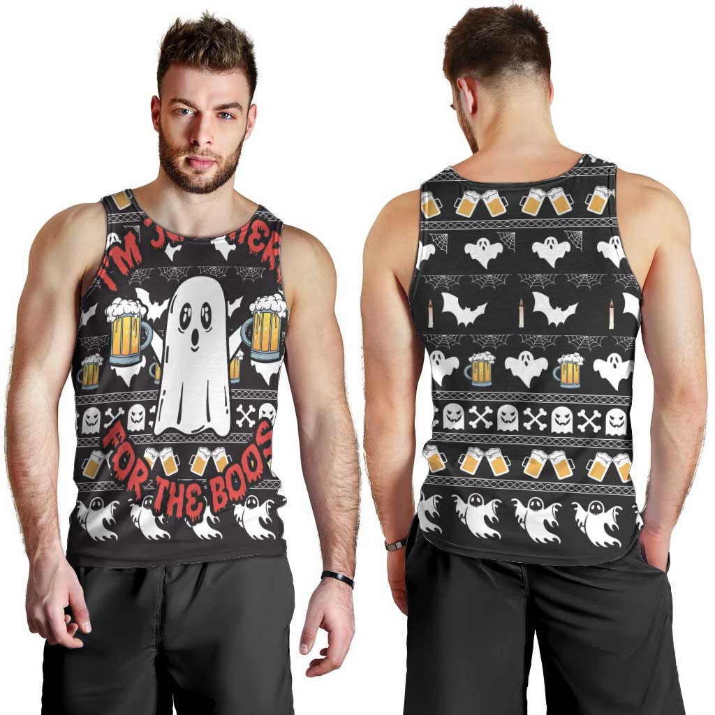 Christmas Boo Beer Men Tank Top I'm Just Here For The Boos - Wonder Print Shop