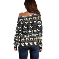 Christmas Boo Beer Off Shoulder Sweater I'm Just Here For The Boos - Wonder Print Shop