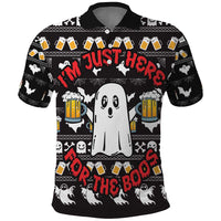 Christmas Boo Beer Polo Shirt I'm Just Here For The Boos - Wonder Print Shop