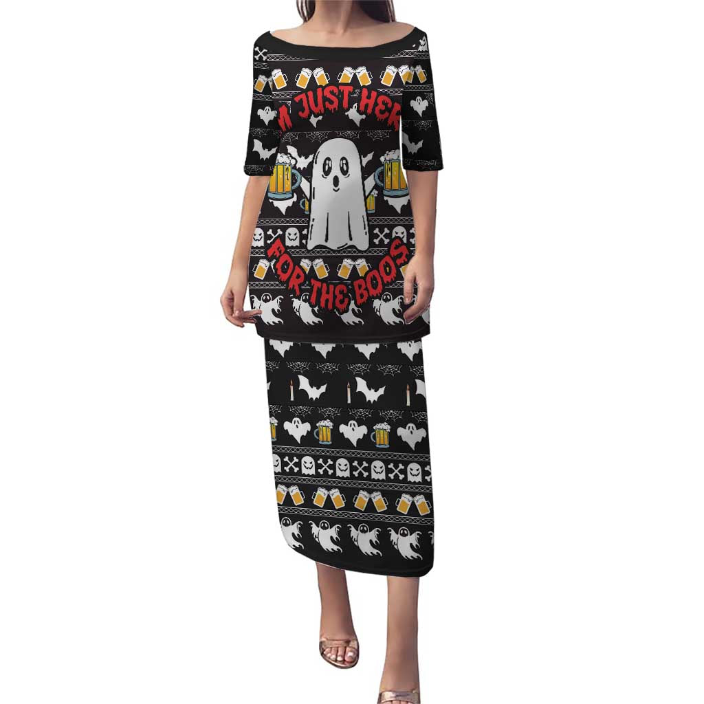 Christmas Boo Beer Puletasi I'm Just Here For The Boos - Wonder Print Shop