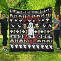 Christmas Boo Beer Quilt I'm Just Here For The Boos - Wonder Print Shop