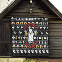 Christmas Boo Beer Quilt I'm Just Here For The Boos - Wonder Print Shop