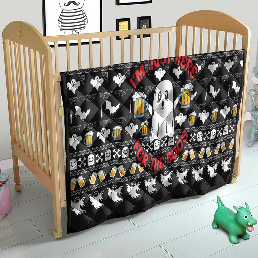 Christmas Boo Beer Quilt I'm Just Here For The Boos - Wonder Print Shop