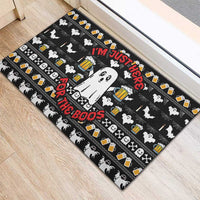 Christmas Boo Beer Rubber Doormat I'm Just Here For The Boos - Wonder Print Shop
