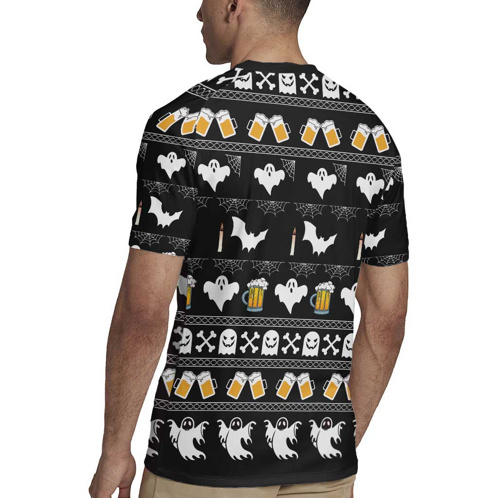 Christmas Boo Beer Rugby Jersey I'm Just Here For The Boos - Wonder Print Shop