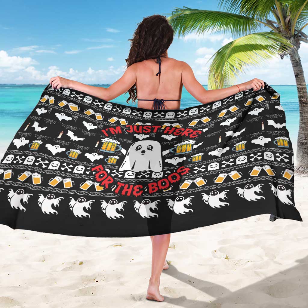 Christmas Boo Beer Sarong I'm Just Here For The Boos - Wonder Print Shop