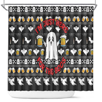 Christmas Boo Beer Shower Curtain I'm Just Here For The Boss