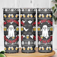 Christmas Boo Beer Skinny Tumbler I'm Just Here For The Boos - Wonder Print Shop