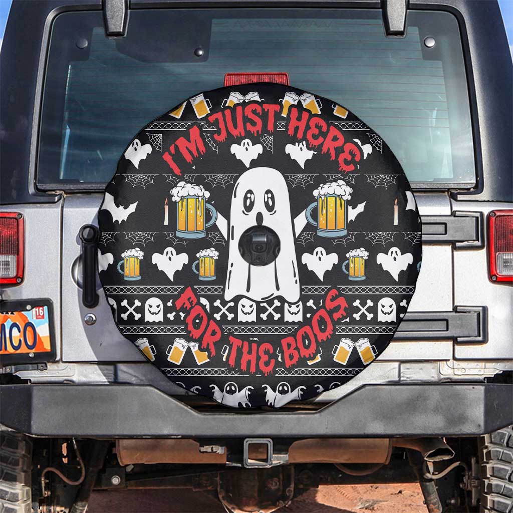 Christmas Boo Beer Spare Tire Cover I'm Just Here For The Boos - Wonder Print Shop