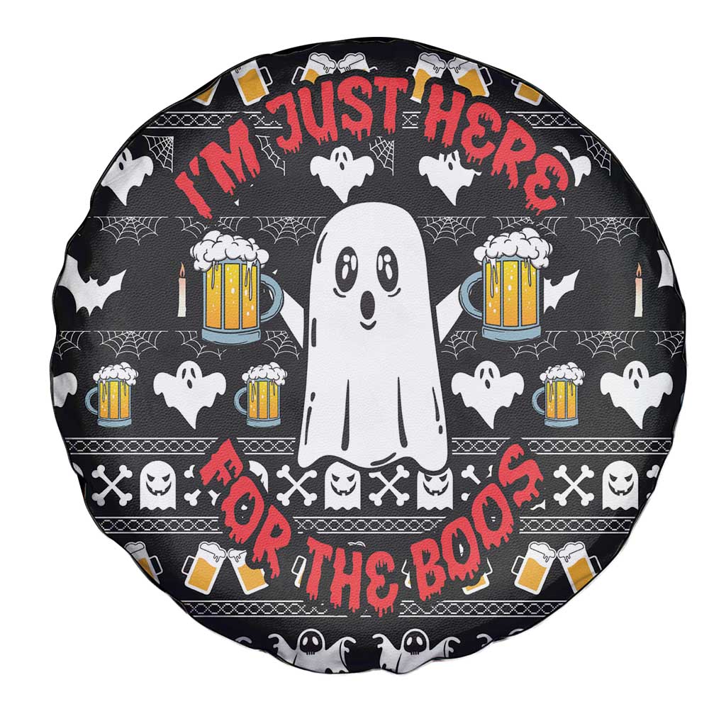 Christmas Boo Beer Spare Tire Cover I'm Just Here For The Boos - Wonder Print Shop