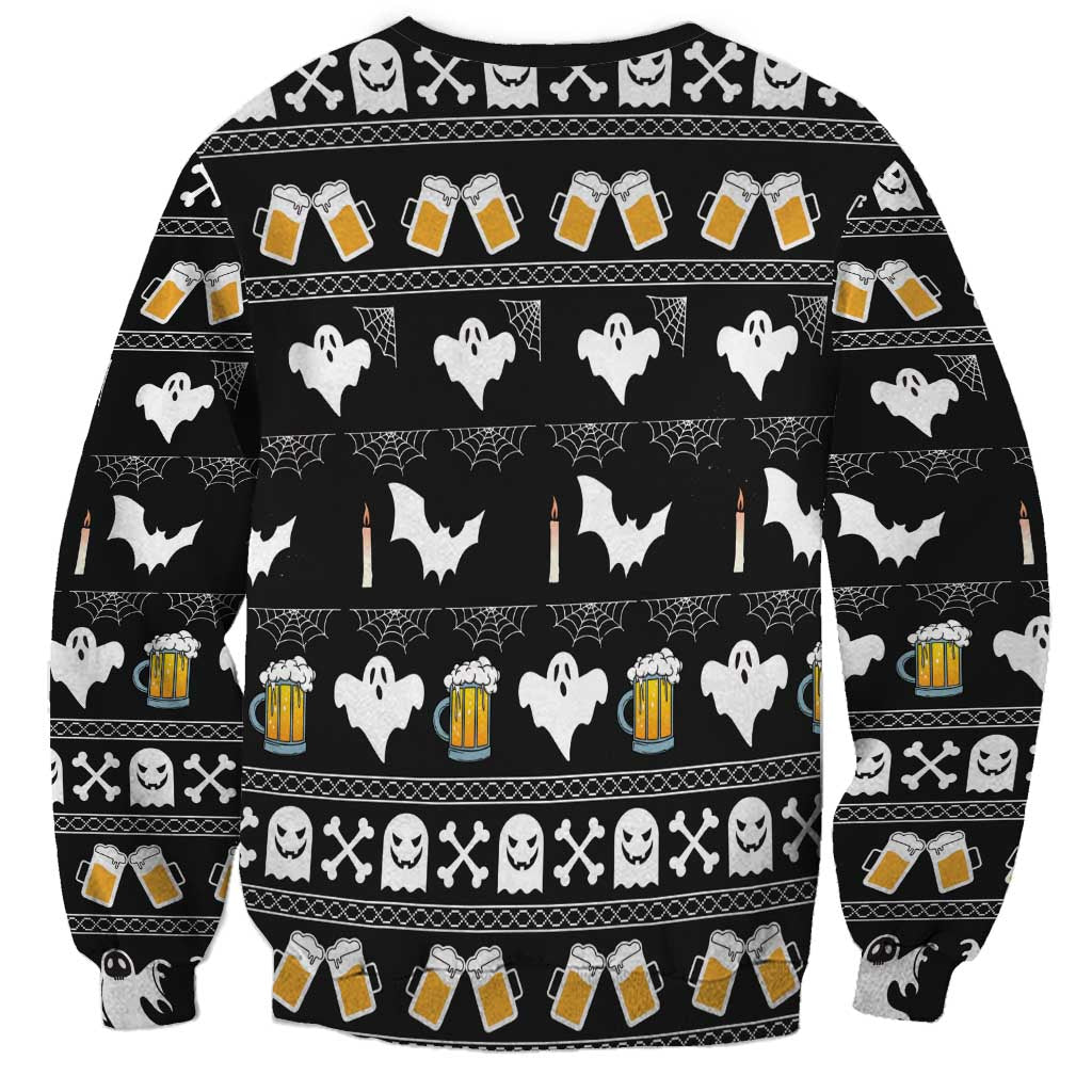 Christmas Boo Beer Sweatshirt I'm Just Here For The Boos - Wonder Print Shop