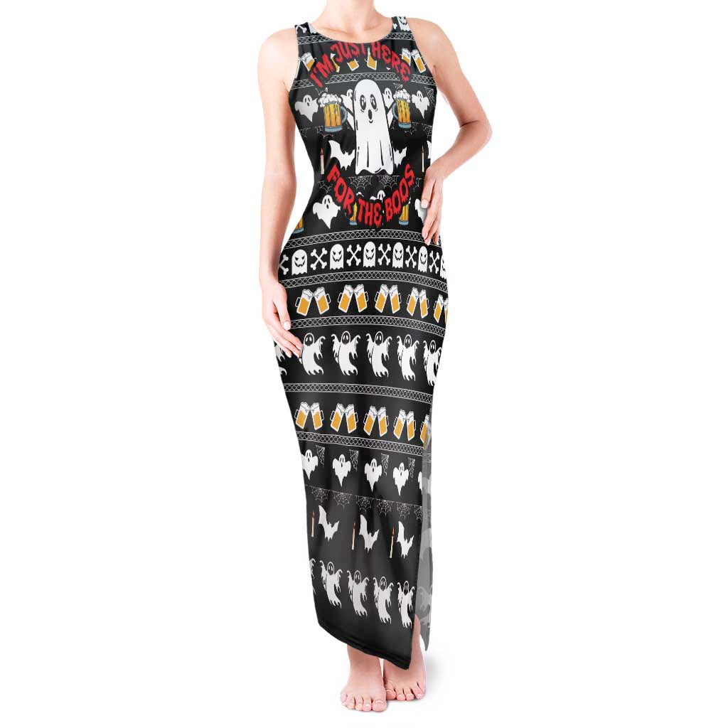 Christmas Boo Beer Tank Maxi Dress I'm Just Here For The Boos - Wonder Print Shop