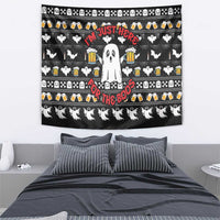 Christmas Boo Beer Tapestry I'm Just Here For The Boos - Wonder Print Shop