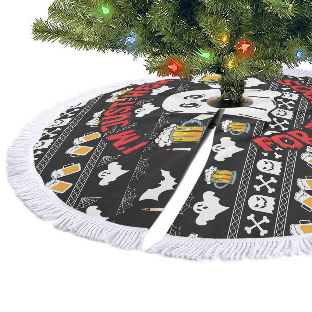 Christmas Boo Beer Tree Skirt I'm Just Here For The Boos - Wonder Print Shop