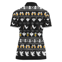 Christmas Boo Beer Women Polo Shirt I'm Just Here For The Boos - Wonder Print Shop