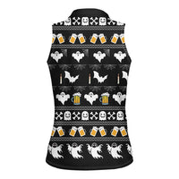 Christmas Boo Beer Women Sleeveless Polo Shirt I'm Just Here For The Boos - Wonder Print Shop