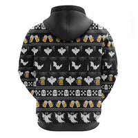 Christmas Boo Beer Zip Hoodie I'm Just Here For The Boos - Wonder Print Shop