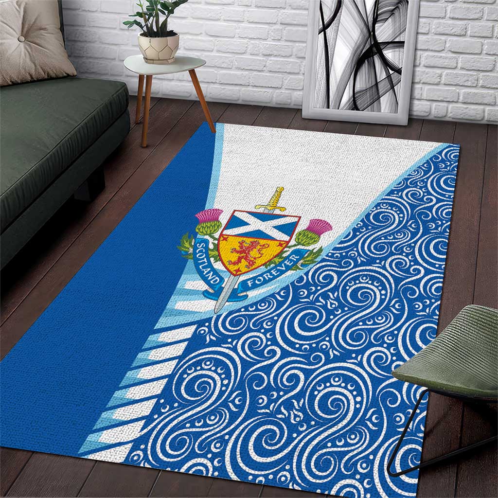 Scotland Forever Area Rug Thistle Lion Rampant