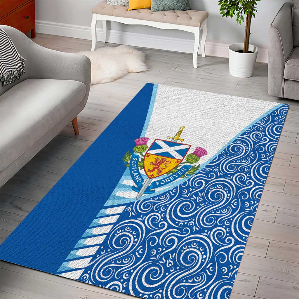 Scotland Forever Area Rug Thistle Lion Rampant