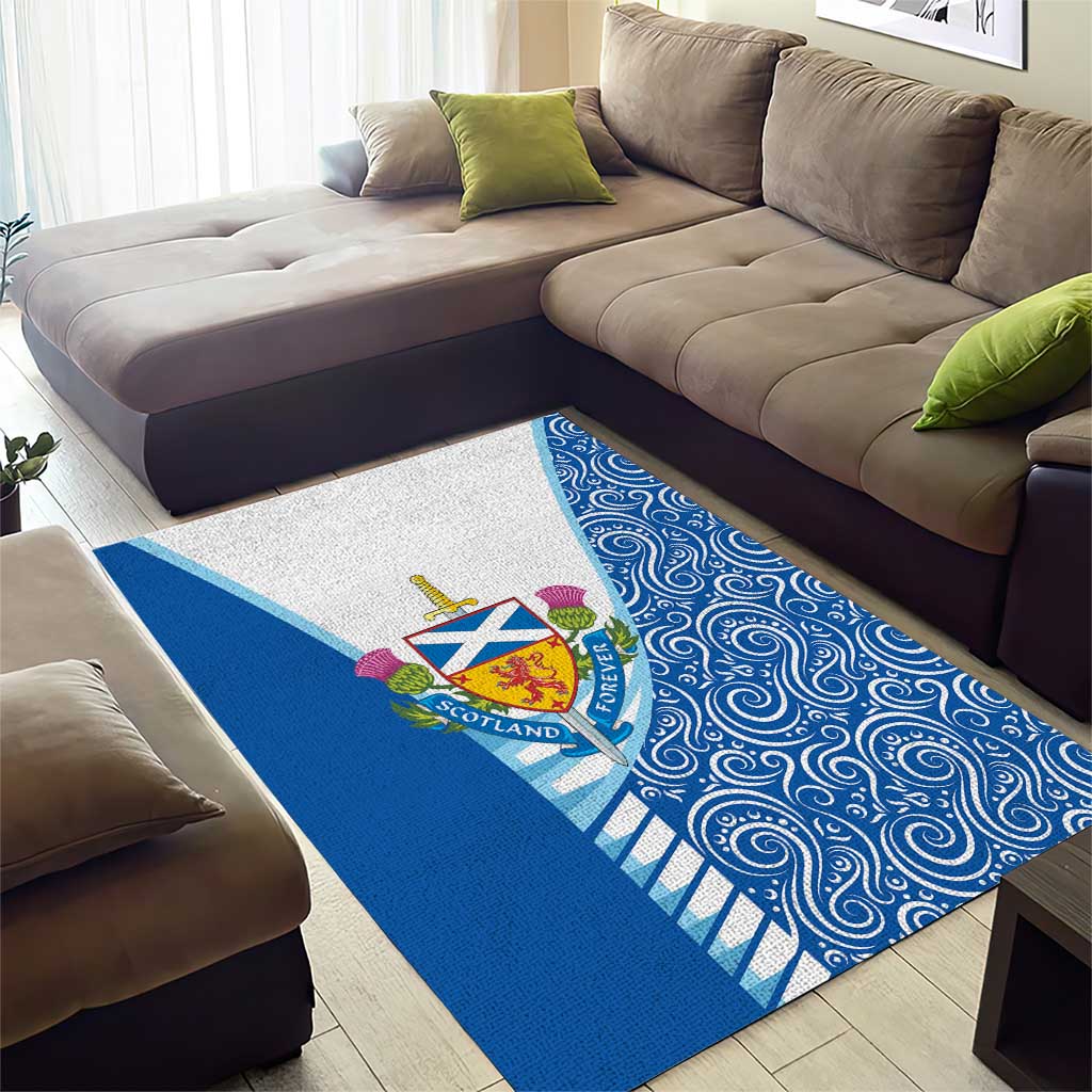 Scotland Forever Area Rug Thistle Lion Rampant