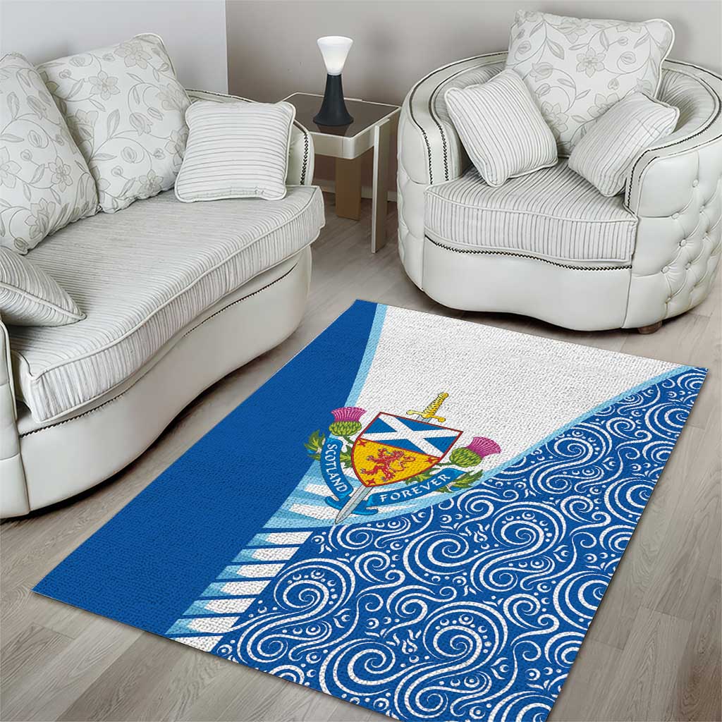 Scotland Forever Area Rug Thistle Lion Rampant
