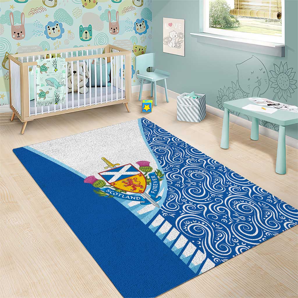 Scotland Forever Area Rug Thistle Lion Rampant