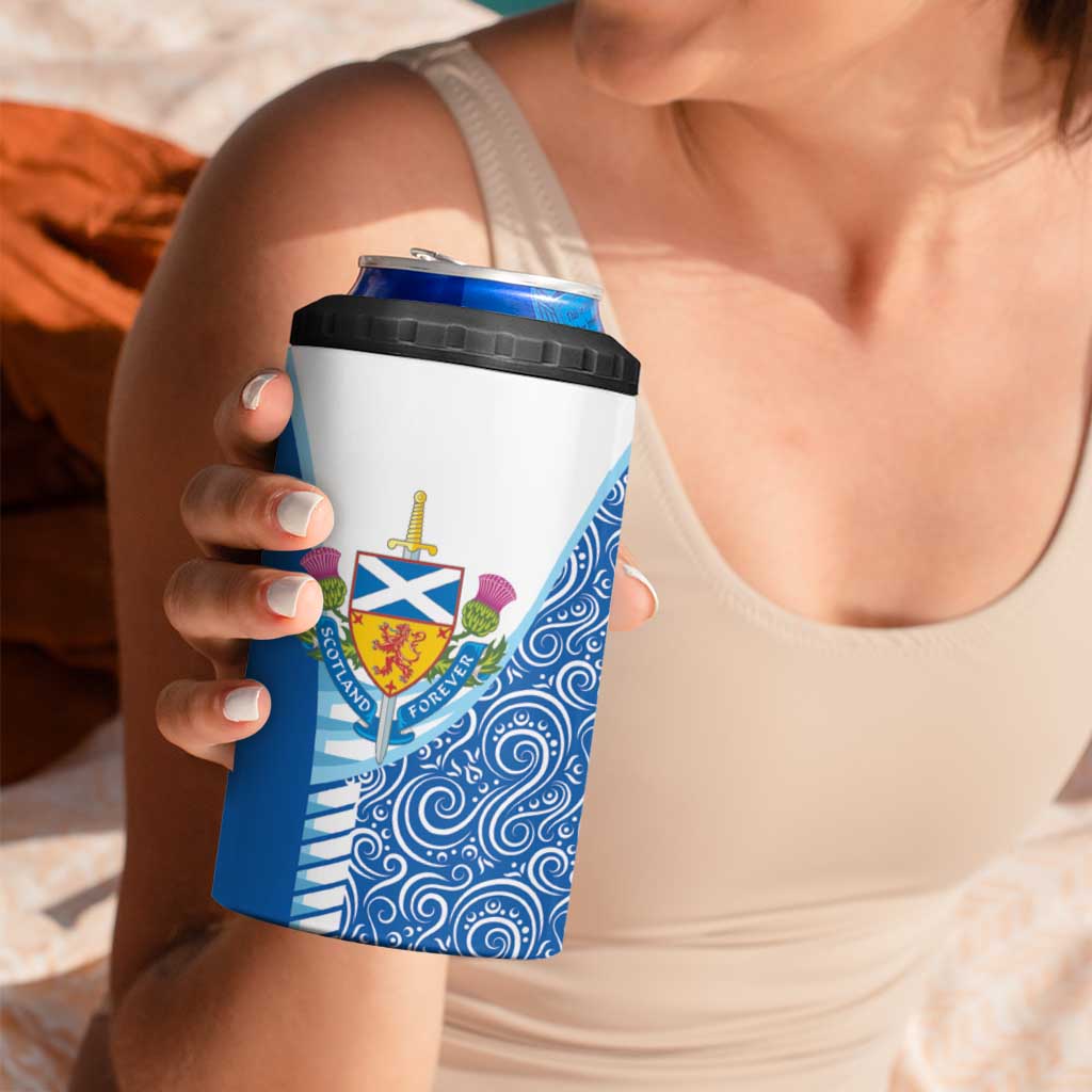 Scotland Forever 4 in 1 Can Cooler Tumbler Thistle Lion Rampant