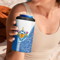 Scotland Forever 4 in 1 Can Cooler Tumbler Thistle Lion Rampant