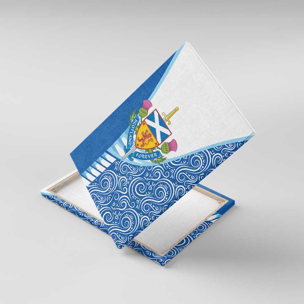 Scotland Forever Canvas Wall Art Thistle Lion Rampant